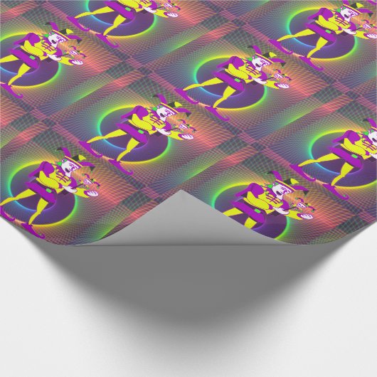 Mardi Gras Carnival Jester Geschenkpapier (Ecke)