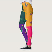 Mardi Gras Carnival Lilie Diamond Harlequin Leggings (Links)