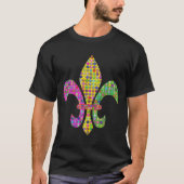 Mardi Gras Carnival Lilie T-Shirt (Vorderseite)