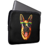 Mardi Gras Carnival Mask German Shepherd Laptopschutzhülle (Vorne Rechts)