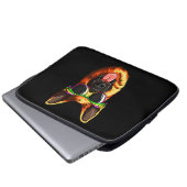 Mardi Gras Carnival Mask German Shepherd Laptopschutzhülle (Vorne Knopf)