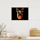 Mardi Gras Carnival Mask German Shepherd Poster (Küche)