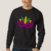 Mardi Gras Carnival Mask Sweatshirt (Vorderseite)