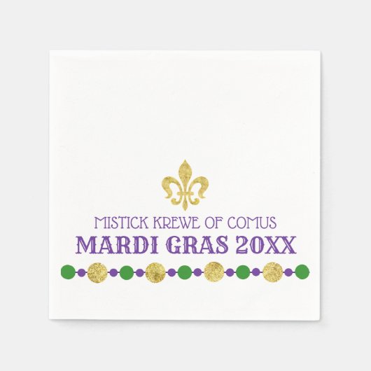 Mardi Gras | Carnival Masquerade Serviette (Vorderseite)