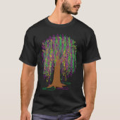 Mardi Gras Carnival Mexican Graphic Bead Tree Bour T-Shirt (Vorderseite)