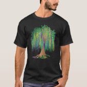 Mardi Gras Carnival Mexican Graphic Bead Tree Bour T-Shirt (Vorderseite)