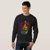 Mardi Gras Carnival parade with beads party and ma Sweatshirt (Vorne ganz)