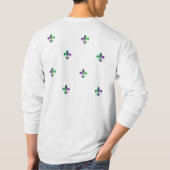 Mardi Gras Carnival Party Lilie Rhombus T-Shirt (Rückseite)