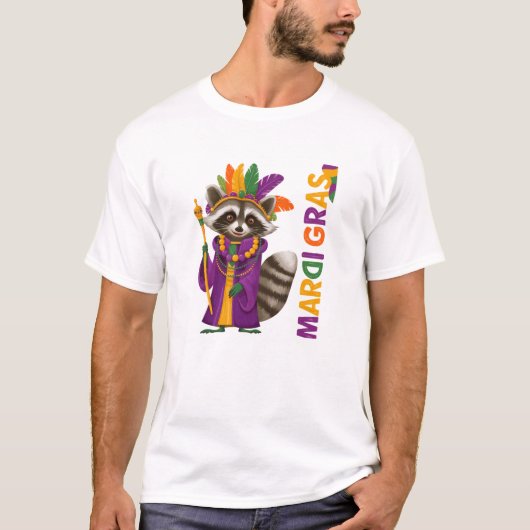 Mardi Gras Carnival Party Spirit T-Shirt (Vorderseite)
