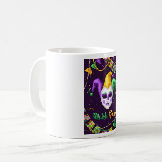 Mardi Gras Carnival Tasse (Vorderseite Links)