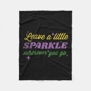 Mardi Gras Carnival Verließ ein kleines Sparkle-Ge Fleecedecke