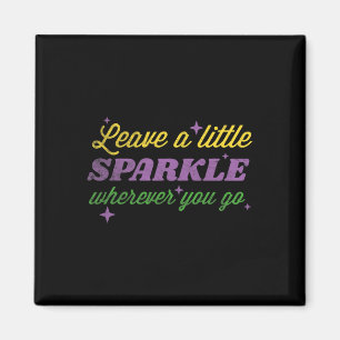 Mardi Gras Carnival Verließ ein kleines Sparkle-Ge Magnet