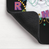 Mardi Gras Cat, Funny Mardi Gras Mousepad (Ecke)
