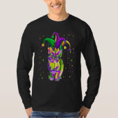 Mardi Gras Cat Mask Funny Carnival Parade Party Ca T-Shirt (Vorderseite)