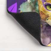 Mardi Gras Cat Mouse Pad Mousepad (Ecke)