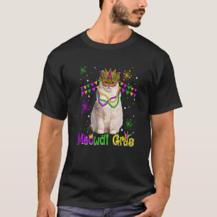 Mardi Gras Cat Niedlich Ragdoll Cat Karnevalsmaske T-Shirt