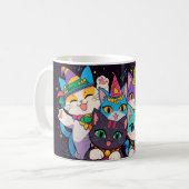 Mardi Gras Cat Parade Tasse (Vorderseite Links)