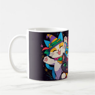 Mardi Gras Cat Parade Tasse
