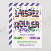 Mardi Gras Celebration Einladung (Vorne/Hinten)