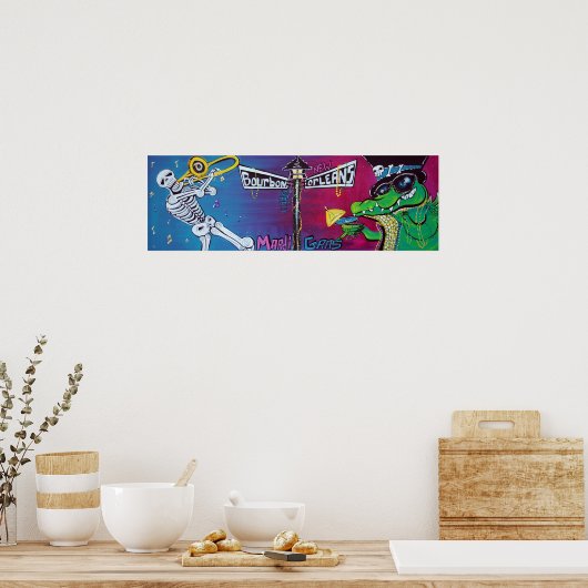 Mardi Gras Celebration Poster (Küche)