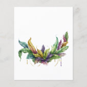 Mardi Gras Celebration Wasserfarbe Krone (Rückseite)