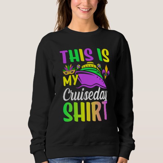 Mardi Gras Celebrations parade Boat This is My Cru Sweatshirt (Vorderseite)