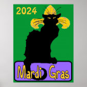Mardi Gras Chat Noir, Bearbeitungsdatum Poster (Vorne)