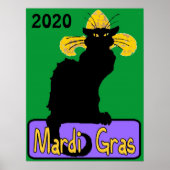 Mardi Gras Chat Noir, Bearbeitungsdatum Poster (Vorne)