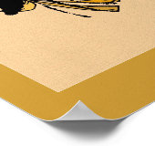 Mardi Gras Chat Noir Poster (Ecke)