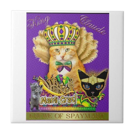 Mardi Gras Claude Tile Fliese (Vorderseite)