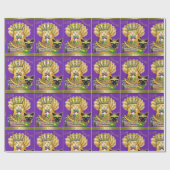 Mardi Gras Claude Wrapping Paper Geschenkpapier (Flach)
