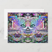 Mardi Gras Clown Postkarte (Vorne/Hinten)