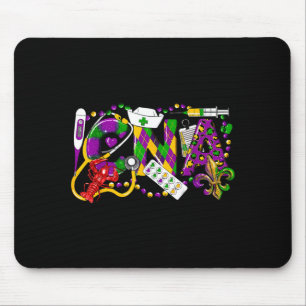 Mardi gras cna Krankenpfleger zertifizierter Krank Mousepad