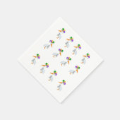 Mardi Gras Cocktail Napkins Serviette (Ecke)