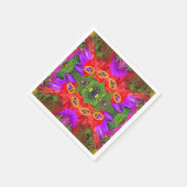 Mardi Gras Cocktail Servietten (Ecke)