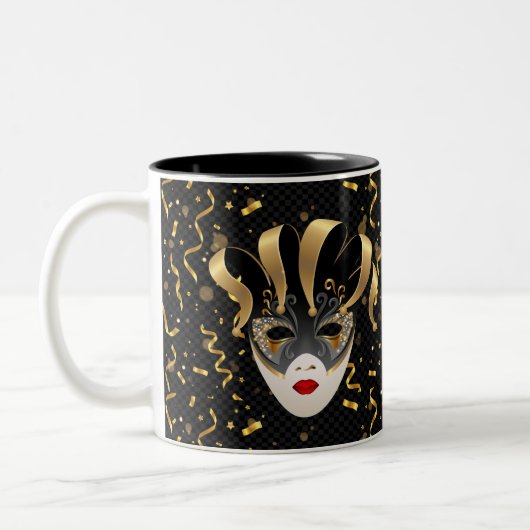 Mardi Gras Coffee Tasse (Links)