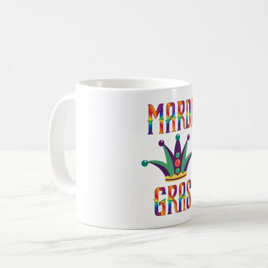 Mardi Gras Coffee Tasse (Vorderseite Links)
