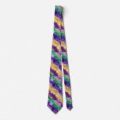 Mardi Gras Color Pattern  Krawatte (Vorderseite)