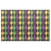 Mardi Gras Colors Diamond Harlequin Raute - Schwar Stoff (Fat Quarter (45,7 x 55,9 cm))