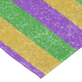 Mardi Gras Colors Glitzer Strip Bling Tableclout Tischdecke (Schrägansicht)