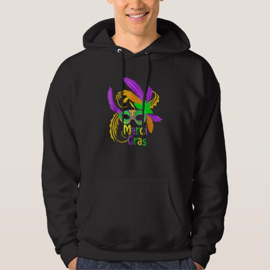 Mardi Gras Cool Pancake Tuesday Holiday Funny Gift Hoodie (Vorderseite)