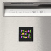 Mardi Gras Coquette-Bogen-King-Cake-Perlen Frauen Magnet (In Situ (Geschirrspüler))