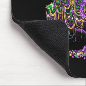 Mardi Gras Coquette Bogen Perlen Baum Karneval New Mousepad (Ecke)