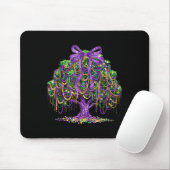 Mardi Gras Coquette Bogen Perlen Baum Karneval New Mousepad (Mit Mouse)