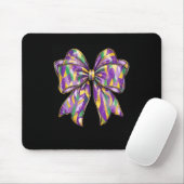 Mardi Gras Coquette Bow 2 Mousepad (Mit Mouse)