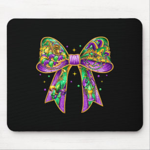 Mardi Gras Coquette Bow Fat Dienstag New Orleans W Mousepad