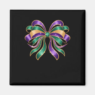 Mardi Gras Coquette Bow Fett Dienstag New Orleans Magnet