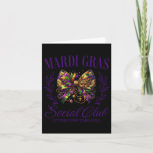 Mardi Gras Coquette Bow Louisiana New Orleans Wome Karte