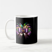 Mardi Gras Coquette Bow Lugano Gestern und Heute Kaffeetasse (Links)