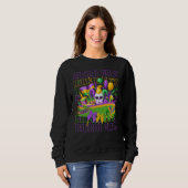 MARDI GRAS Coquette Masqerade Sweatshirt (Vorne ganz)